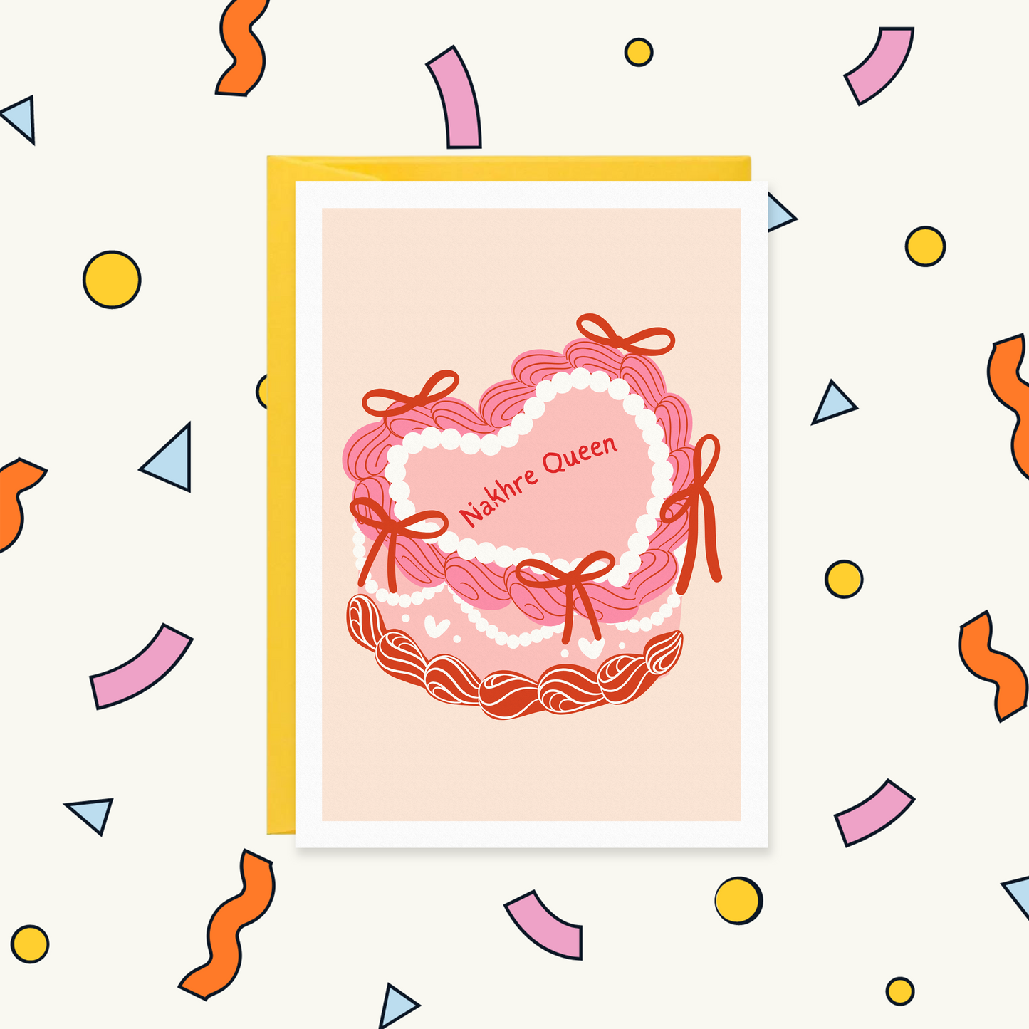 Nakhre Queen Funny Desi Birthday or Galentine’s Card | FOR HER BIRTHDAY Greeting Card