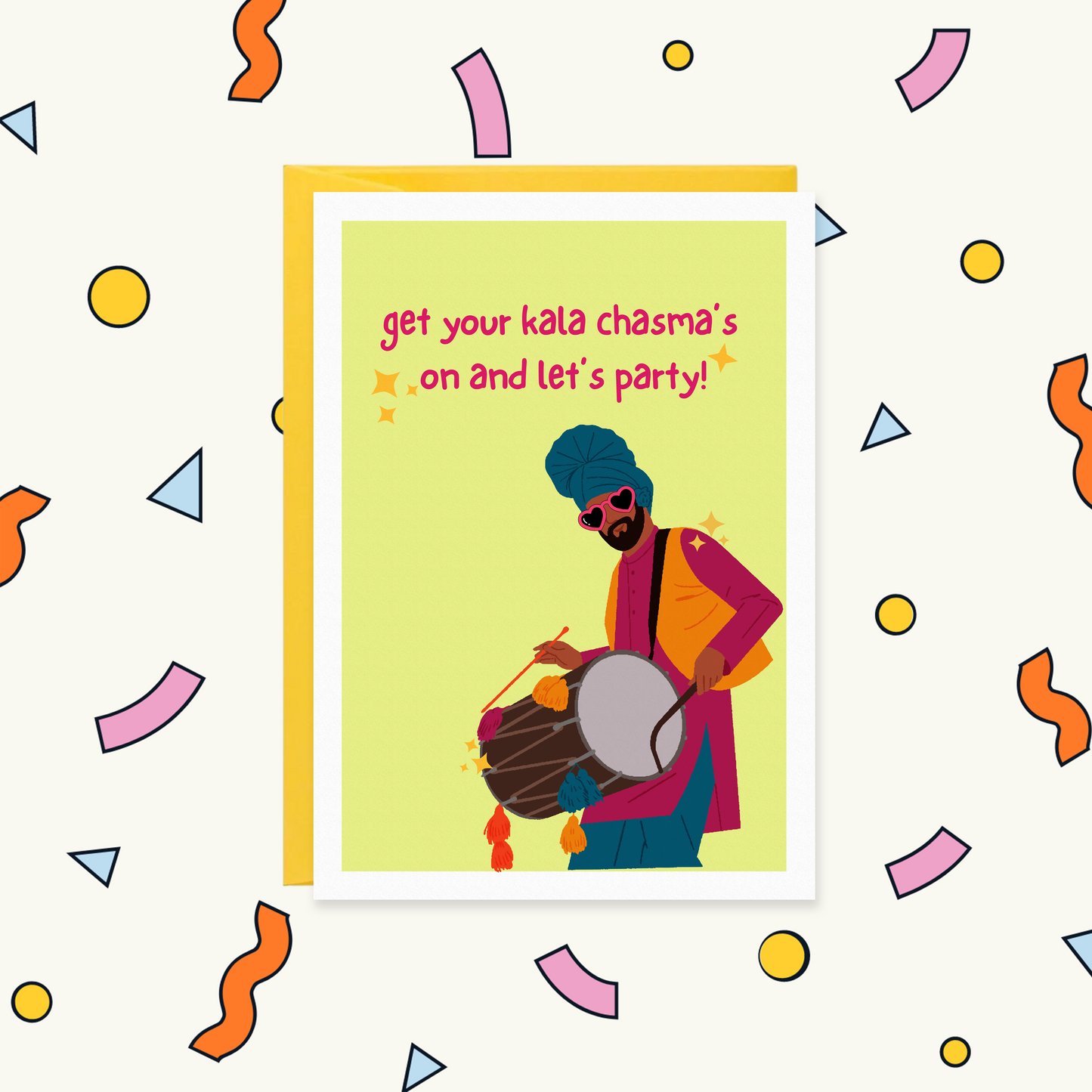 Get Your Kala Chasma’s On Desi Party or Wedding Card | BIRTHDAY FOR HER Greeting Card