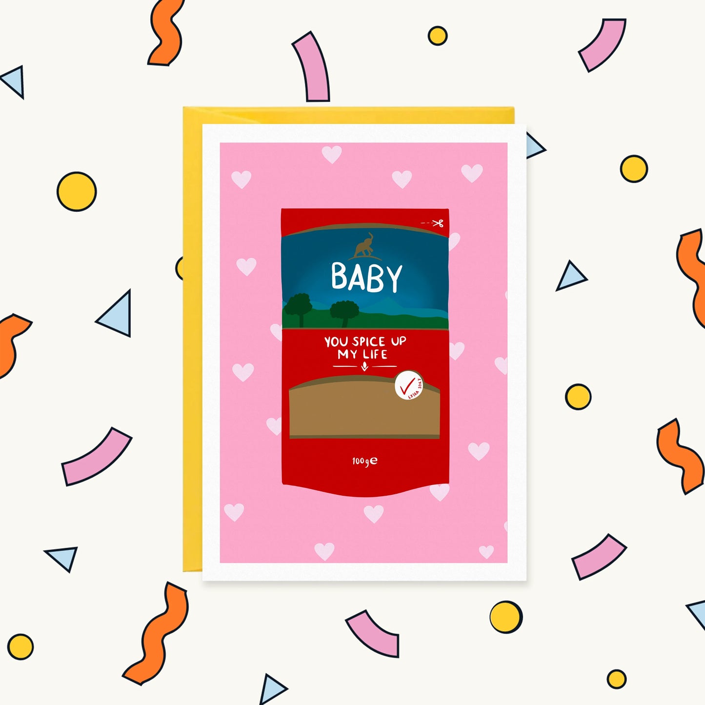 Spice Up My Life Raja Funny Desi Love Card | FOR HIM VALENTINES Greeting Card