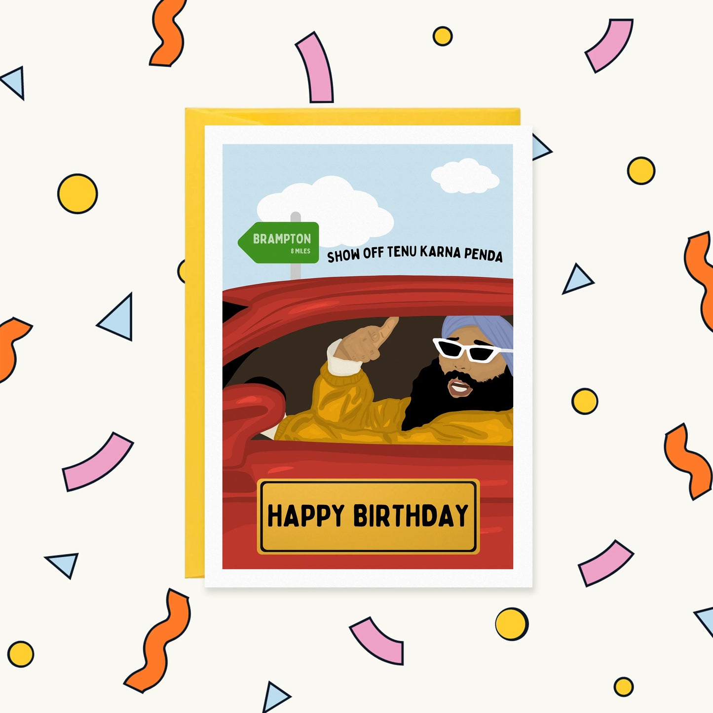 Brampton Munda Funny Punjabi Canadian Banter Card | FOR HIM BIRTHDAY Greeting Card
