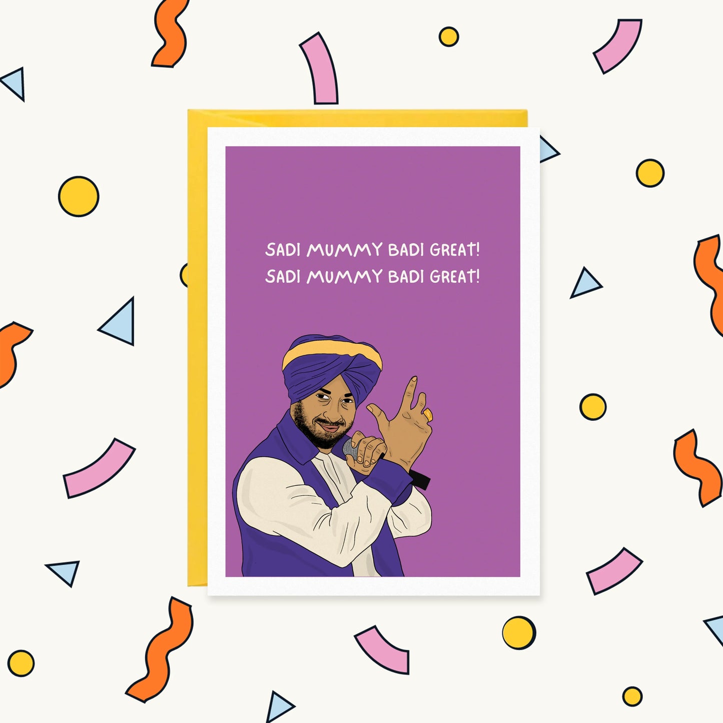 Sadi Mummy Badi Great Punjabi Mother’s Day or Birthday Card | MOTHER'S DAY FOR MUM Greeting Card