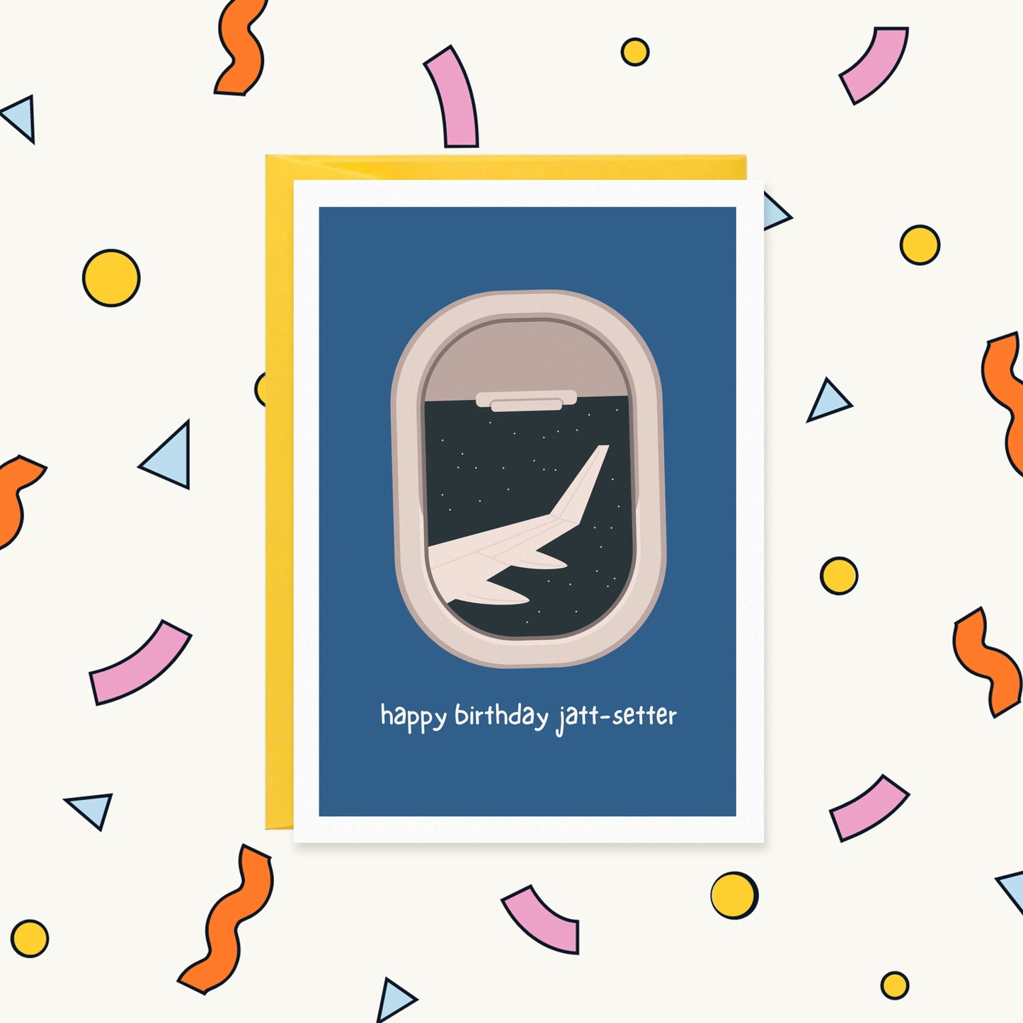 Jatt-Setter Funny Punjabi Travel Birthday Card | BIRTHDAY FOR HIM Greeting Card