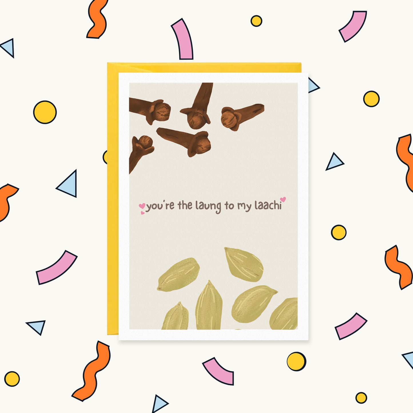 You’re the Laung to my Laachi Romantic Punjabi Couple Card | VALENTINES FOR HER Greeting Card