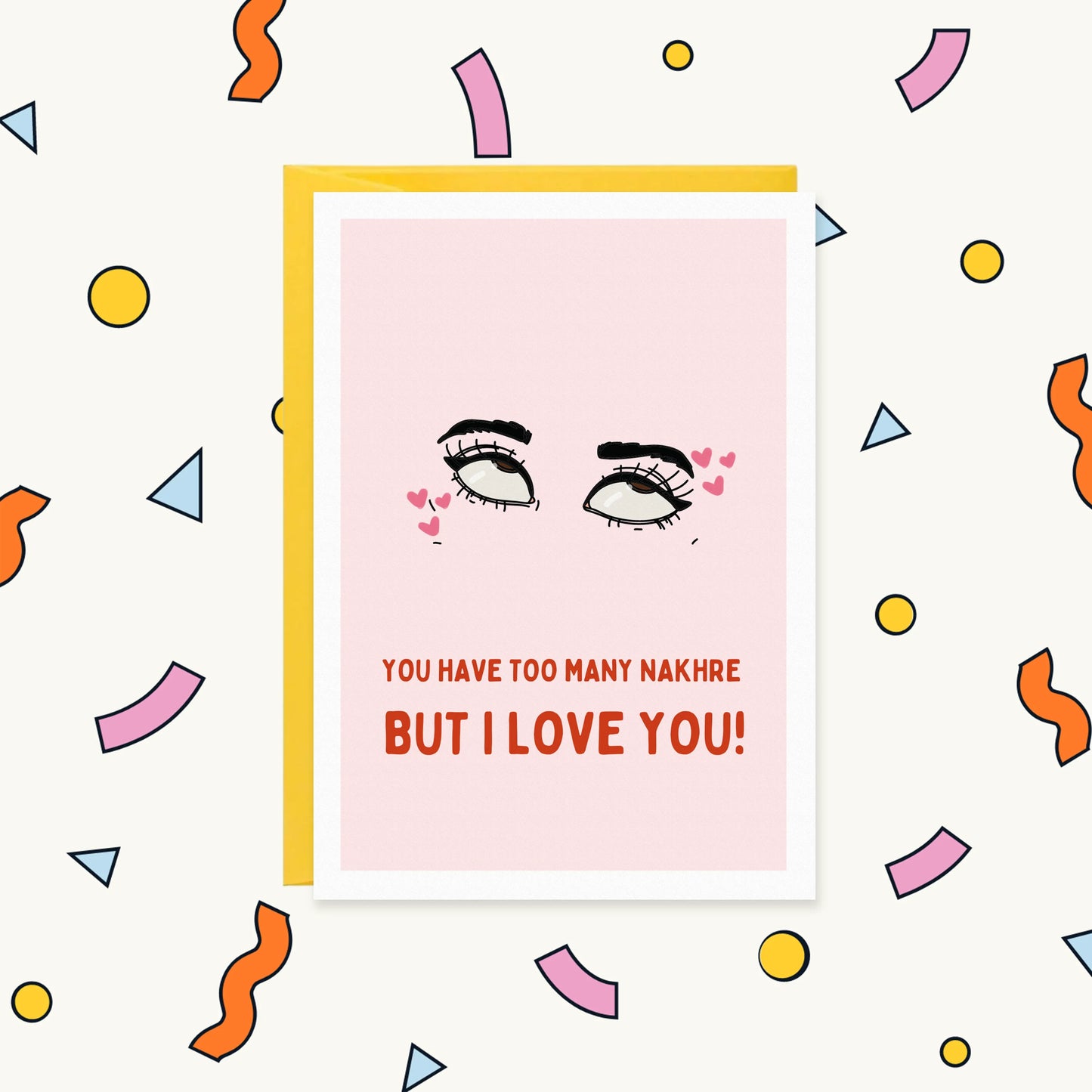 Nakhre Funny Punjabi Card for Her | FOR HER VALENTINES Greeting Card