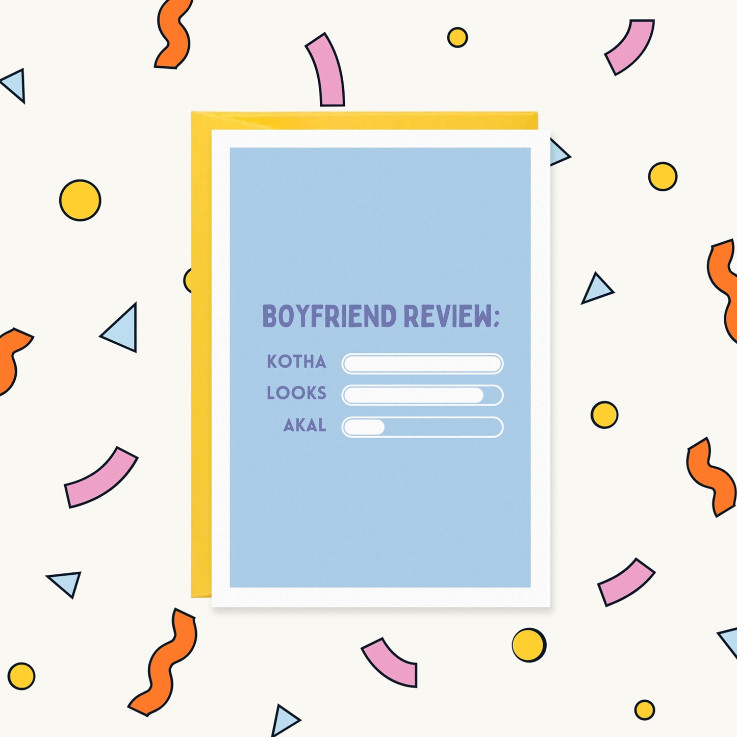 Boyfriend Review Hilarious Love Rating Card | VALENTINES FOR HIM Greeting Card