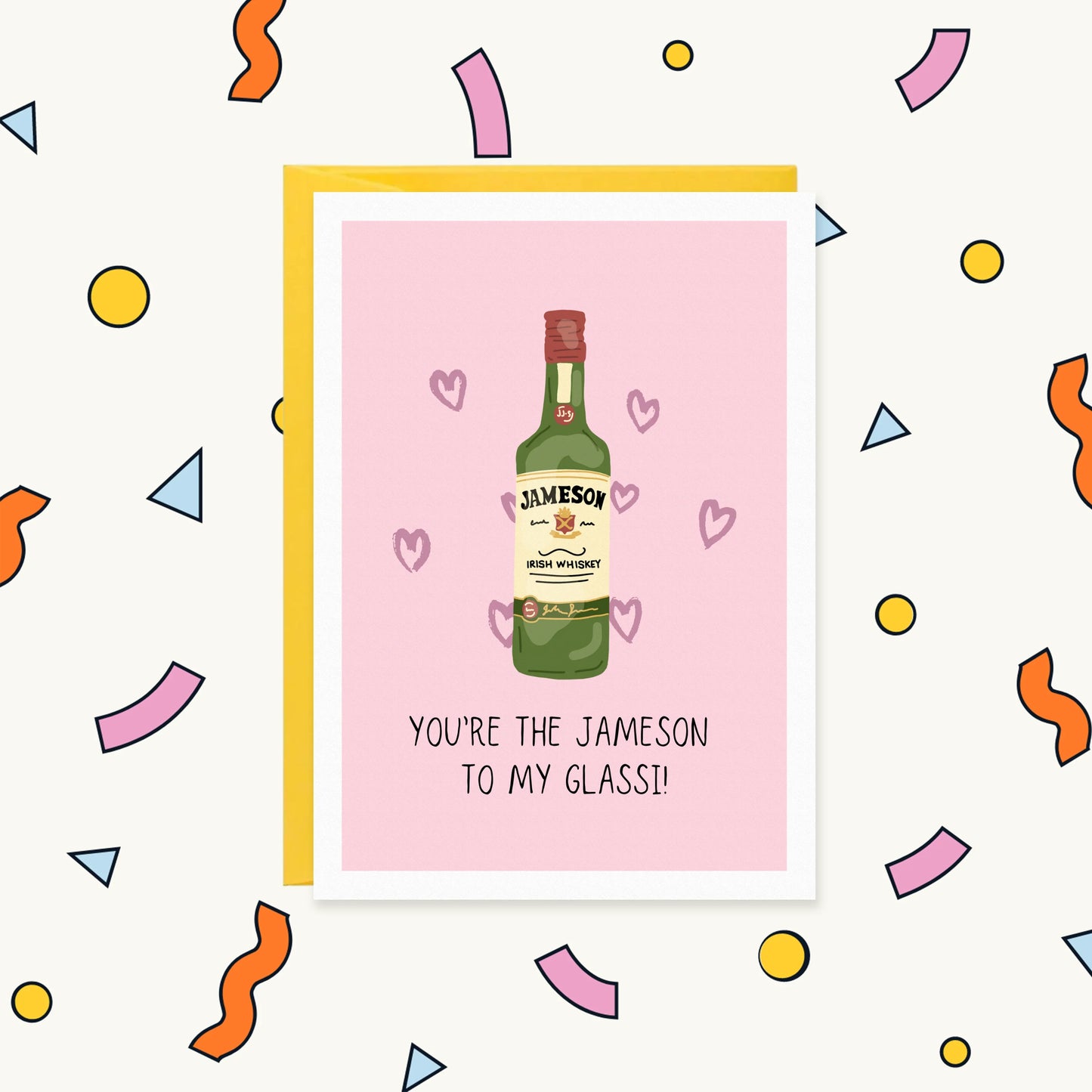 Jameson to my Glassi Funny Punjabi Couple Card | VALENTINES FOR HIM Greeting Card