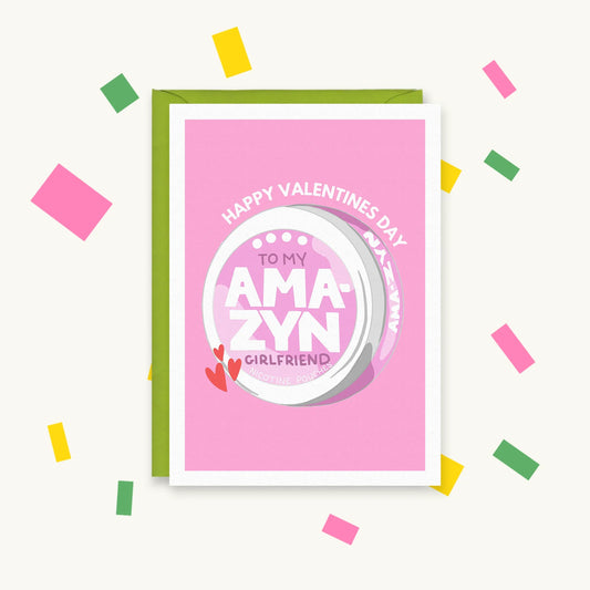 Ama-Zyn Girlfriend – Gen Z Pop Culture Greeting Card – Happy Cacti