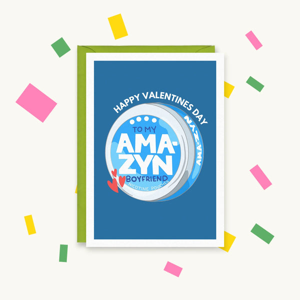 Ama-Zyn Boyfriend – Gen Z Pop Culture Greeting Card – Happy Cacti
