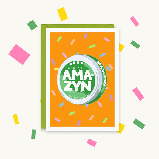 Ama-Zyn Birthday – Gen Z Pop Culture Greeting Card – Happy Cacti