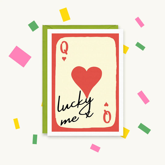 Queen Lucky Me – Gen Z Pop Culture Greeting Card – Happy Cacti