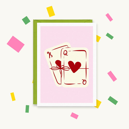 King and Queen – Gen Z Pop Culture Greeting Card – Happy Cacti