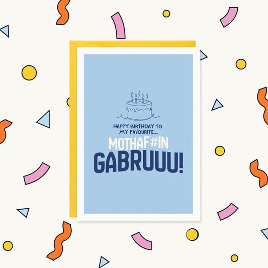 Happy Birthday to My Favourite Gabru – Happy Sher Greeting Card