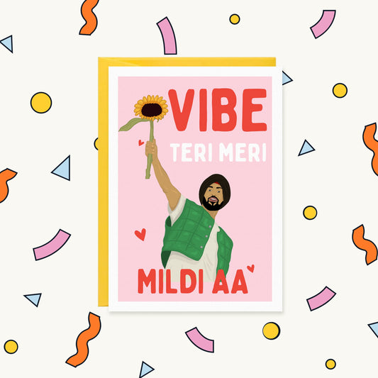 Diljit Dosanjh For the Ultimate Punjabi Fan | BIRTHDAY FOR HER Greeting Card